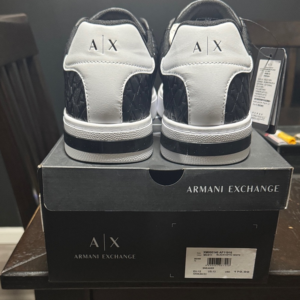 Armani Exchange Men's Monochrome Sneakers